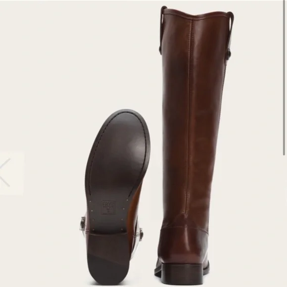 FRYE “Mellissa” Whiskey Leather Boots 5 - Picture 5 of 11